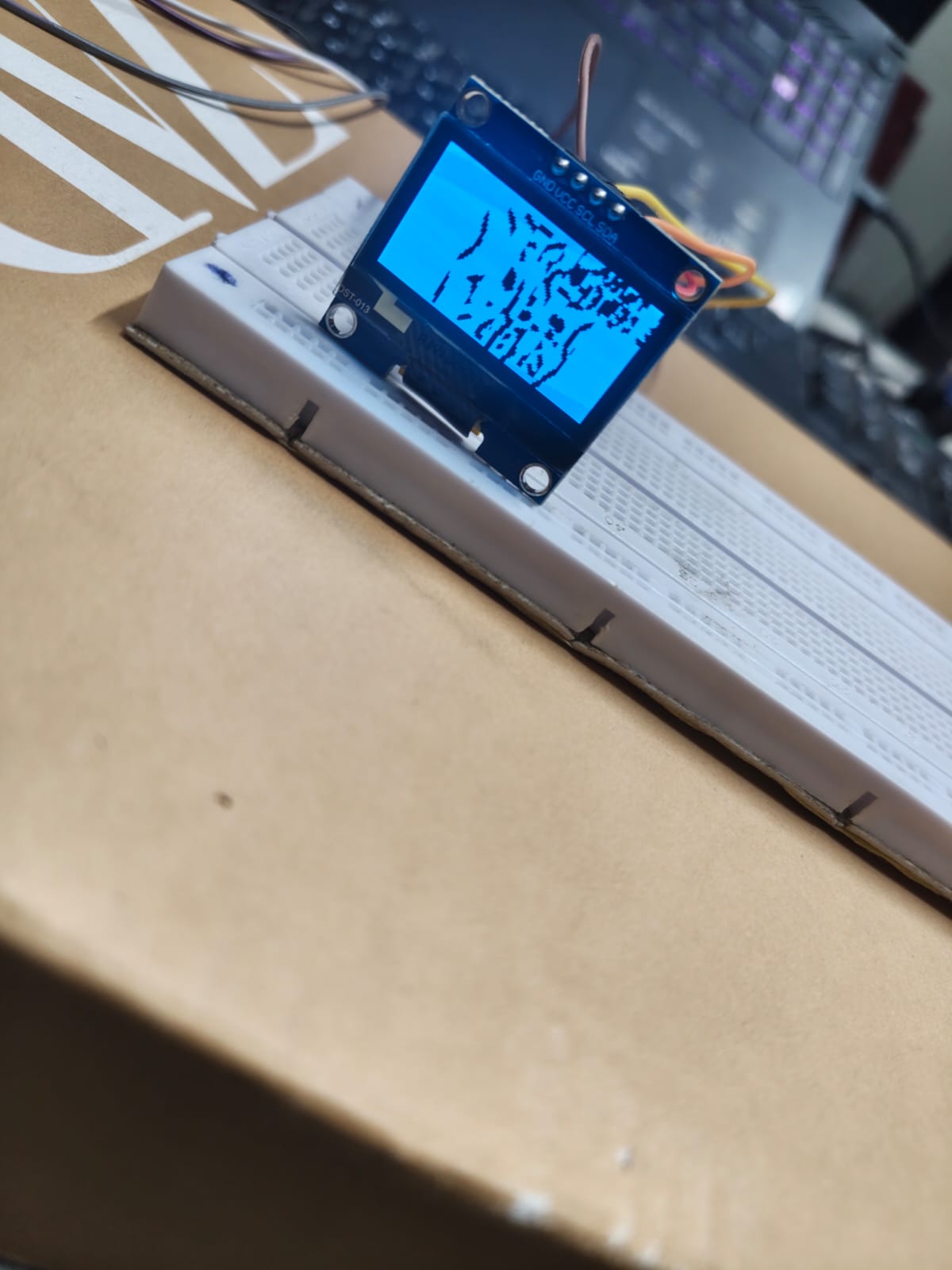 Distorted OLED output during debugging caused by bit-packing layout mismatch